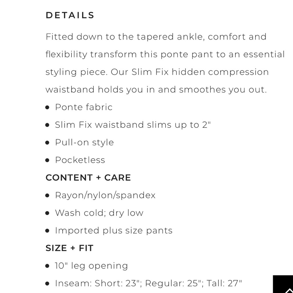 Torrid Red Plaid Ponte Stretch Pull-On Crop Pants - Picture 6 of 10